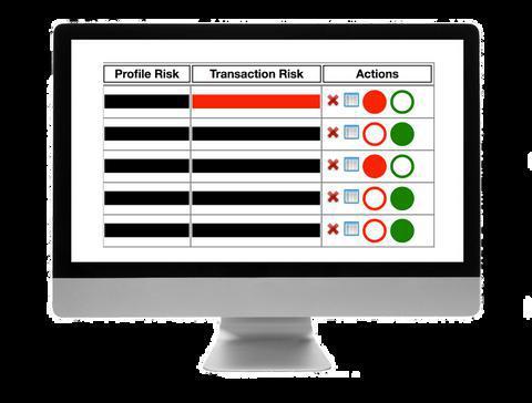 PROFILING & CASE MANAGEMENT DASHBOARD SET-UP VISUAL CHARTS AUDIT AND TRACK Compliance officers have full control on setting their transaction monitoring rules.