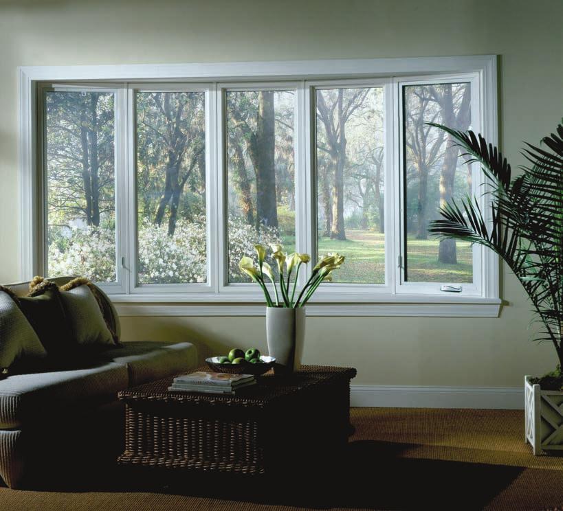 Distinctive, yet highly practical,these windows brighten interiors dramatically.