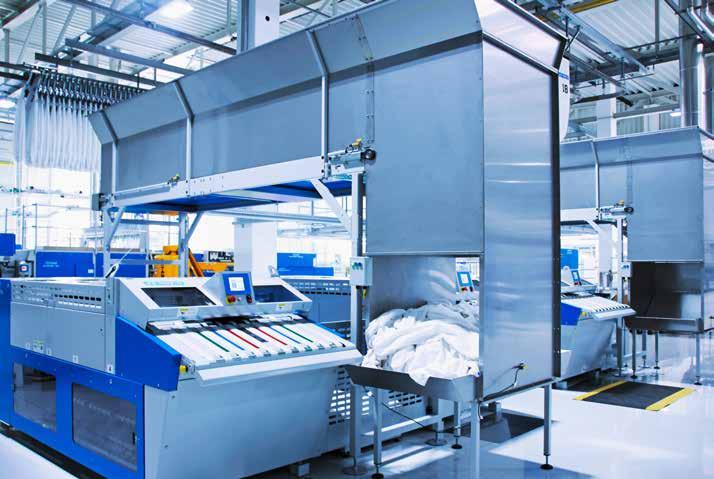 Meeting all requirements The Jen Tematic Pro can be specified for ing, sorting and stacking the complete range of dry goods in the flatwork sector as well as for processing light uniforms.