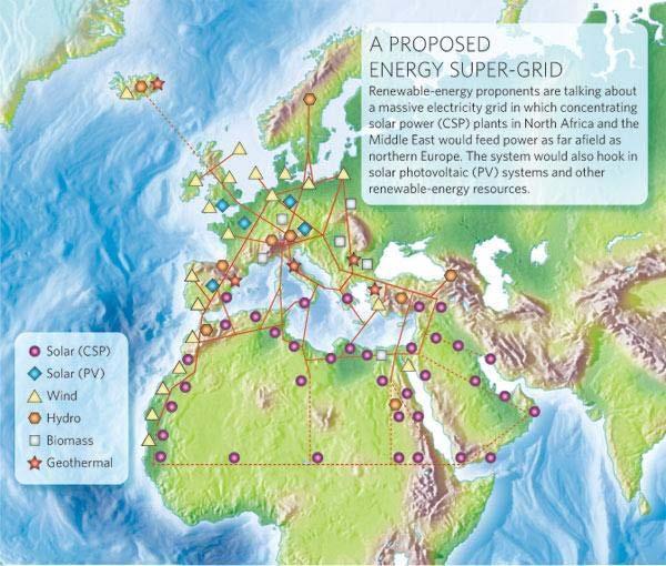 ? Power sharing: how the proposed renewable-energy network might look From: