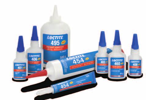General Manufacturing Instant Adhesives Selector Guide Reliability in every drop LOCTITE PRODUCT General Purpose CHARACTERISTICS PRODUCT HIGHLIGHTS LOCTITE RELIABILITY UP TO 401 Low viscosity
