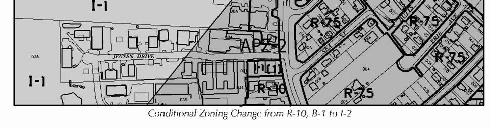 6/26/01 10/27/86 Rezoning (R-10 Residential to Conditional B-1 Business) Rezoning (R-5 Residential to B-2