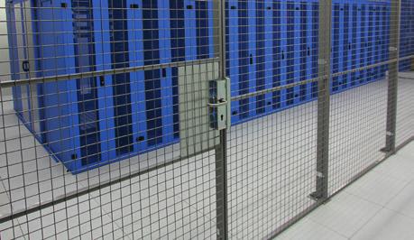 Secure your server room. Our modular panel systems with or without mesh ceilings can be adapted to fit any height.