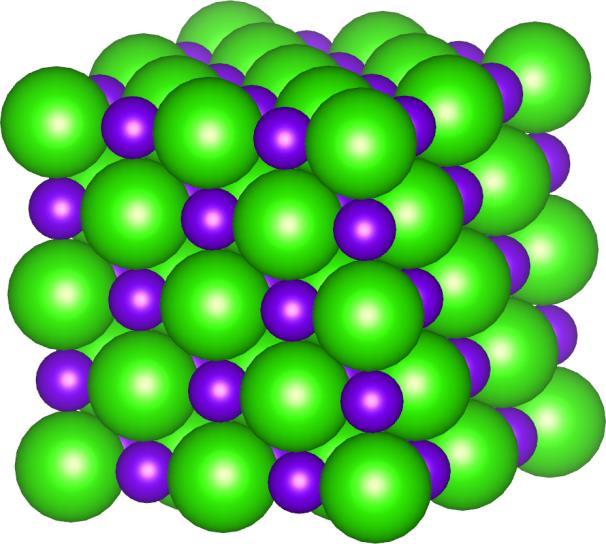 Non-molecular crystalline solids Ionic bonding 