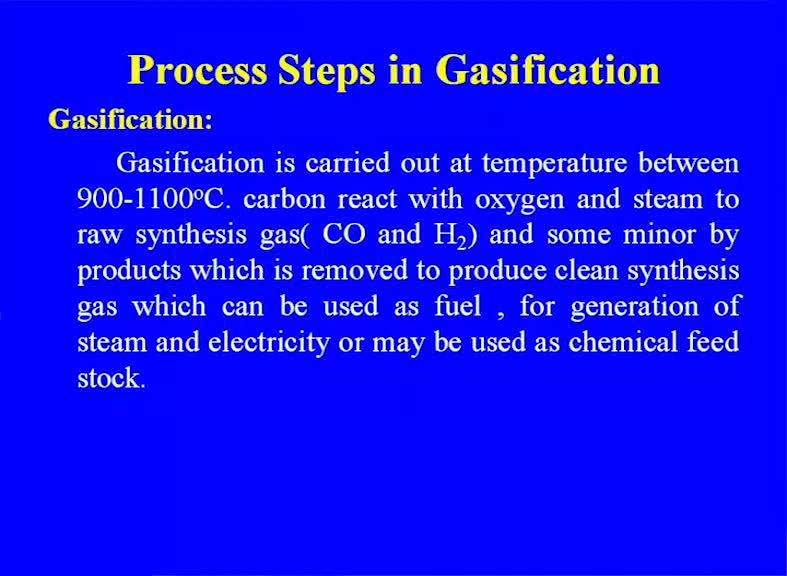 (Refer Slide Time: 26:13) (Refer Slide Time: 26:58) Then comes the other steps syngas cooling high temperature syngas produced from the gasification that is cooled