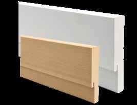Smooth white composite does not require paint while woodgrain composite is supplied in its raw