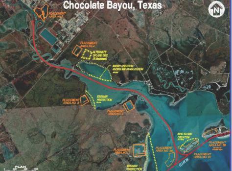 Chocolate Bayou, TX 14 Location: Brazoria Co, Texas Purpose: Navigation Phase: Construction- Last Contract Non-Federal Sponsor: Brazoria Co. Conservation & Reclamation Dist.