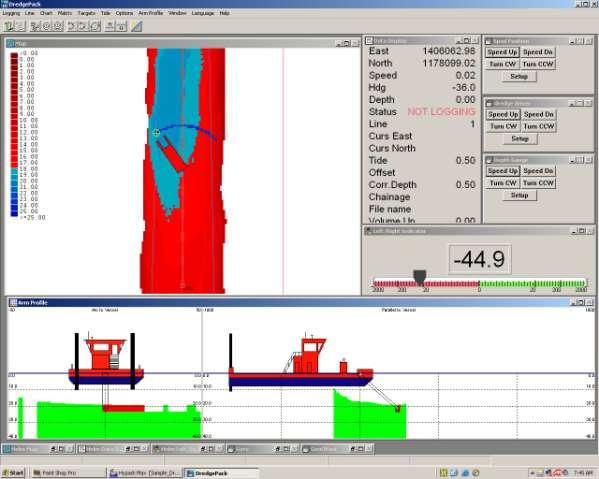 RTK-GPS Basics: DREDGEPACK : Positions the dredge in the cut Shows how deep you are dredging versus the