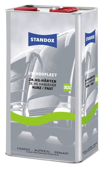 Standofleet Hardeners 2K HS Hardener Fast Fast repairs Small, single objects Stripes & lettering Fast drying (20-25 min/60 C) GMC code: 4024669952032 TDS Number: CV630 / CV632 2K HS Hardener Standard