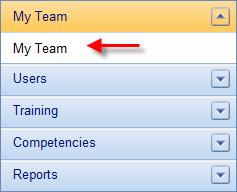 2.8 «My Team» Detailed and Printable Format (PREVIOUS VERSION) Sections such as the following are included on this page: Approbation Reports Users in Training Waiting