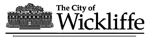 PLANNING COMMISSION APPLICATION FOR APPEARANCE DATE: To the Commissioner of Building: I, the undersigned, do hereby request an appearance before the City of Wickliffe Planning Commission concerning
