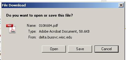 8. A print dialog box (as shown below) will appear. Choose "Open" to open and print the document. 9.