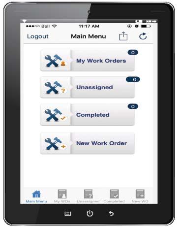 MAINTENANCE MANAGEMENT Track, automate and streamline your maintenance and inspection processes Work Orders Track and report on work orders via status (e.g.