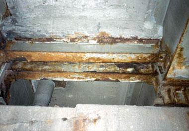 Corrosion The main concern for steel girders placed in a marine environment is corrosion. Corrosion is the deterioration of a material s properties due to reactions with its environment (4).