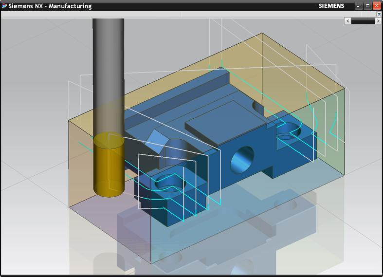 Volume Based Milling in NX CAM The prismatic geometry of machinery components is ideal for NC programming automation.