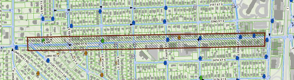 Future Project 23 rd Street South Project Limits S Lynn St to S Eads St Scope of work Replace existing ~ 4200 feet