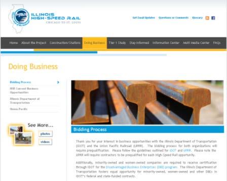 Business Opportunities/Doing Business GET INVOLVED 18 For Business Opportunities:» Visit the Doing Business section of.