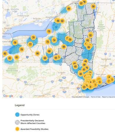 NY Prize Opportunity Zones Microgrid Competition Local Public/private partnerships (3) Stage competition for funding (feasibility, design, implementation)