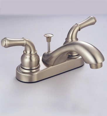 Bathrooms PROFLO PFLL1212MBN * Two Handle Lavatory Faucet w/ Metal Pop-Up * Brushed