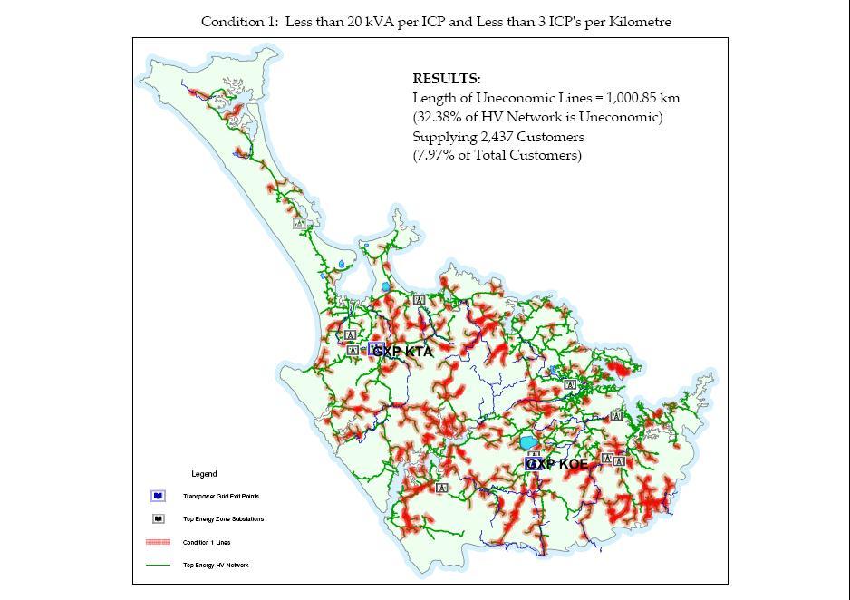 1.5 Areas of Uneconomic Supply EXECUTIVE SUMMARY Over 35% of Top Energy s lines were originally built using subsidies provided by the Rural Electrical Reticulation Council (RERC).