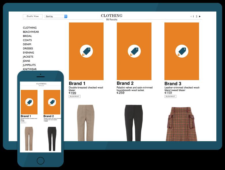 If you choose to show banner on the catalog page: Advertisers can bid their products up the catalogues and drive their brands visibility Mobile: generated from existing product images Desktop: