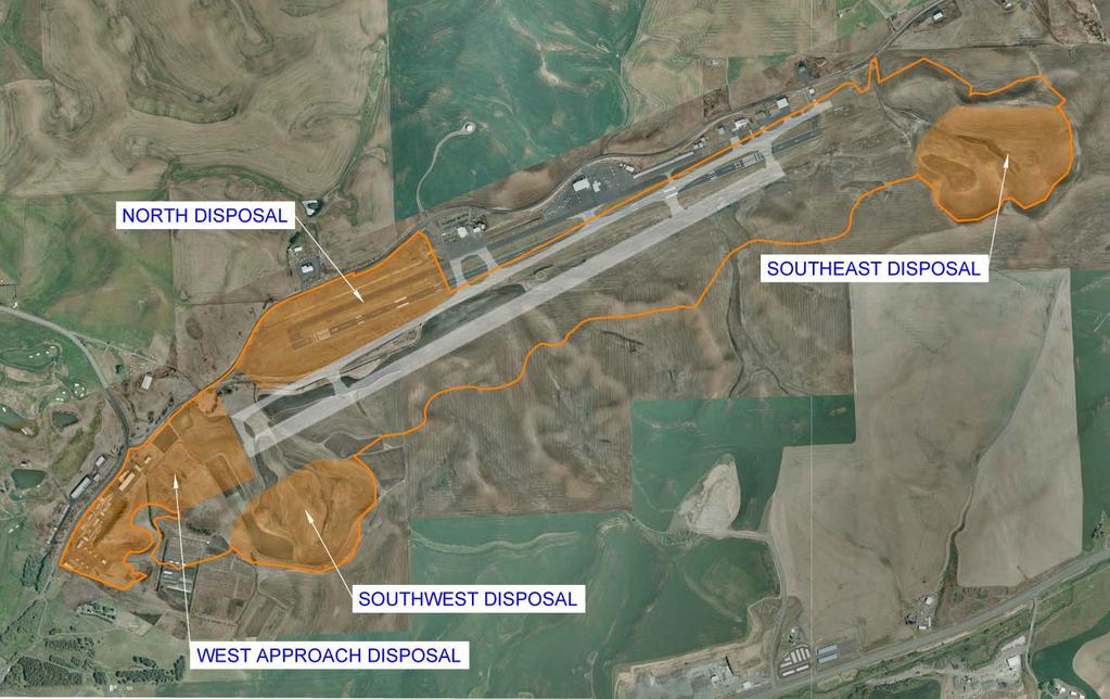 Disposal Areas PAVEMENT CONSTRUCTION Preliminary pavement section designs were prepared for the proposed airfield construction in accordance with FAA Advisory Circular 150/5320-6E, Airport Pavement