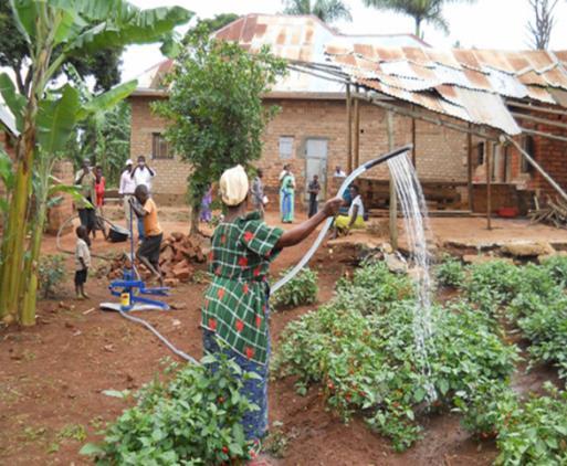 This measure allows farmers to harvest rainwater from roofs and store in