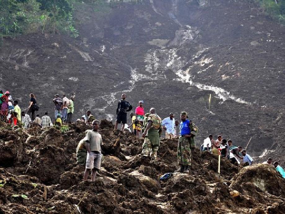 Landslides in Bududa, Eastern Uganda in March 2010.