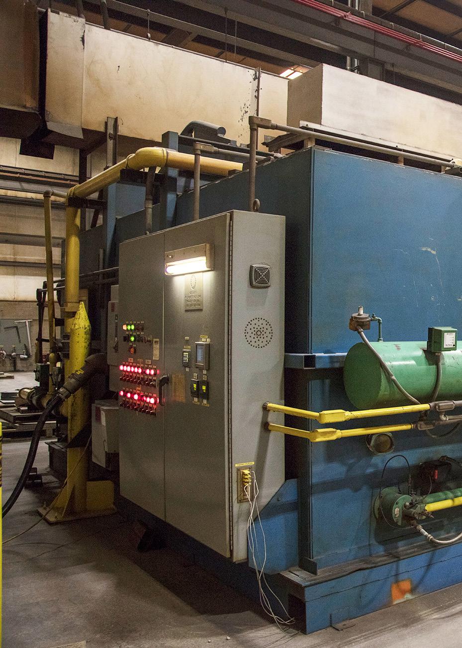 HEAT TREATMENT Our furnace features programmable ramp and soak control and the temperature is controlled by contact thermocouples.