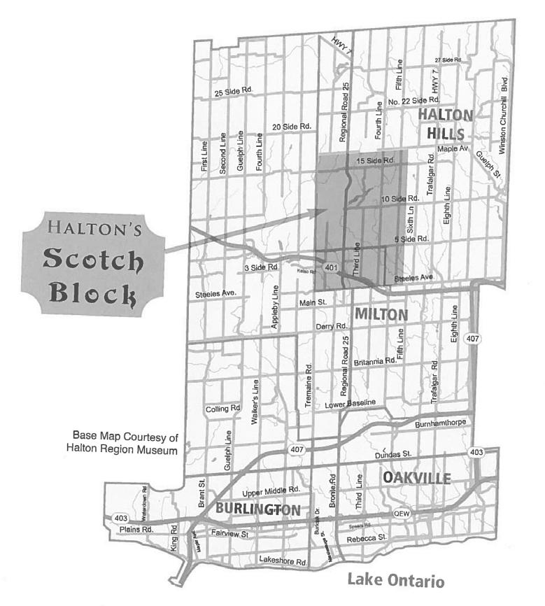 Cultural Environment Existing Conditions / Base Future Conditions for Cultural Environment The area of additional analysis in Halton Hills includes Scotch Block, a notable and identifiable rural area