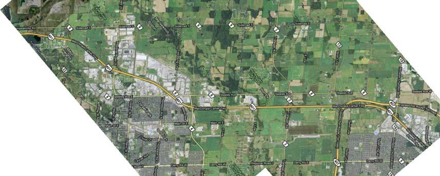 (NGTA) Corridor connection to Highway 401 (NGTA study is ongoing and a connection to Highway 401 west of the escarpment is an alternative under consideration) Expected reduction in demand from