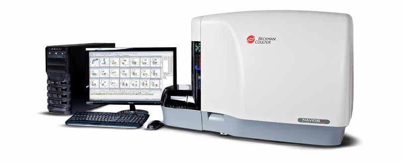 Navios EX FLOW CYTOMETER The Navios EX offers up to three high powered solid state, independently-focused diode lasers with an innovative integrated optics flow cell design.