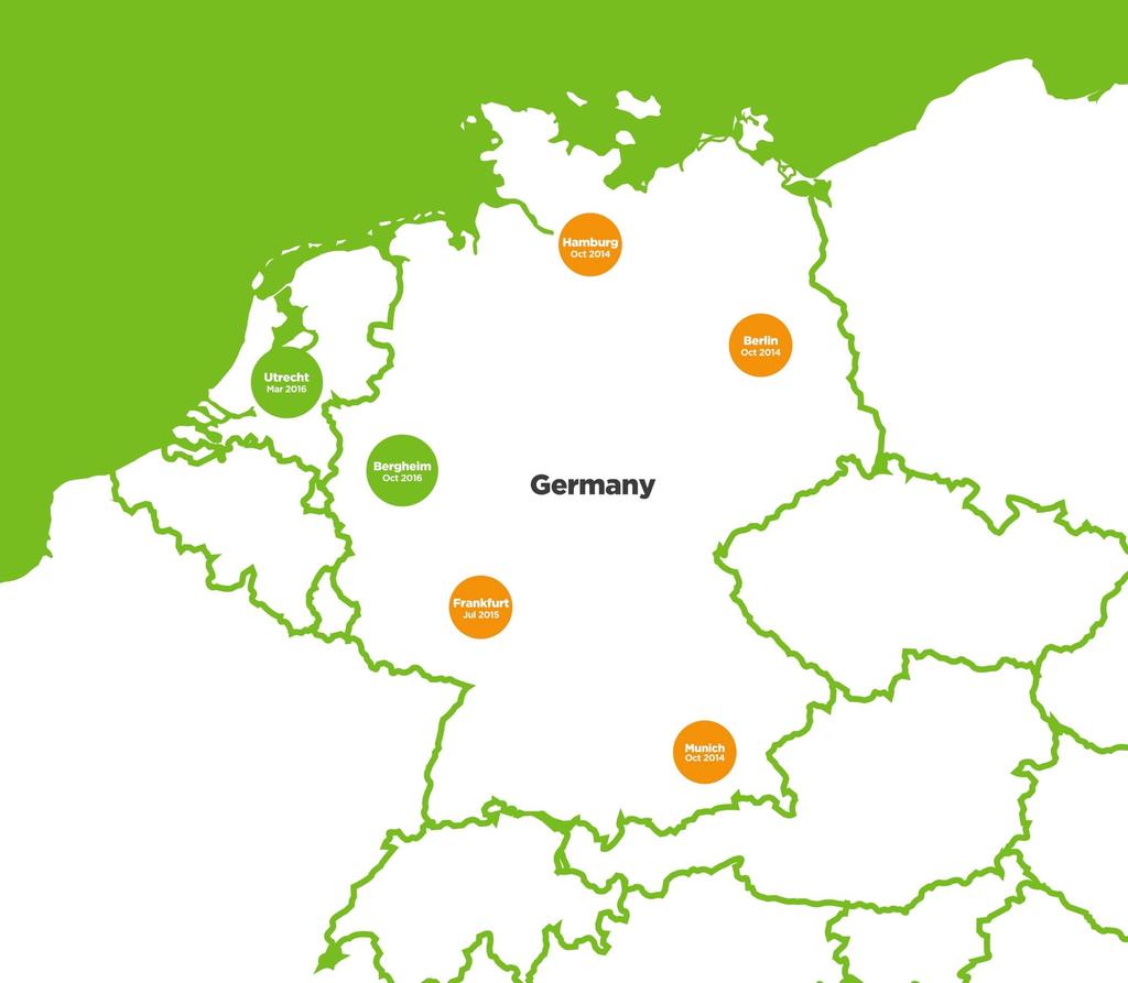 Logistics European infrastructure Regional Distribution Centre and customer service Current Outbases: 4 in Germany 1 in Utrecht plus customer service centre Future outbases identified in