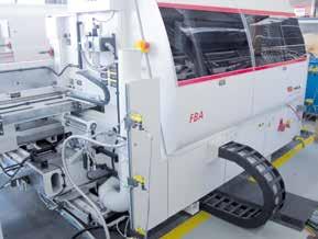 FBA-M: CENTRAL CUTTING MACHINE For workpieces that require only 3 taped edges, it is perfectly suited for the sustained increase in