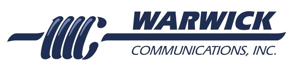 Warwick Communications, Inc 2806 Payne Avenue Cleveland, OH 44114 (PH) 216-787-0300 (FX) 216-263-1717 www.warwickinc.
