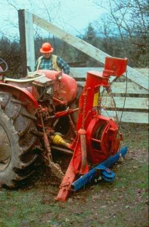 Tractor with Farmi winch Bill and