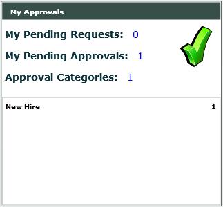 The bottom portion of the HR Approvals Configuration screen allows you to assign users to the different approval levels.