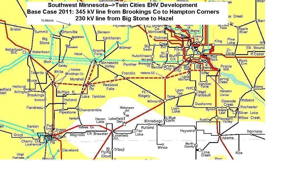 19 Source: Xcel Energy / Excel Engineering Generation Outlet Electric Transmission Study Southwest Minnesota-->Twin Cities 345 kv Buffalo Ridge area generation will be assumed to start at a base