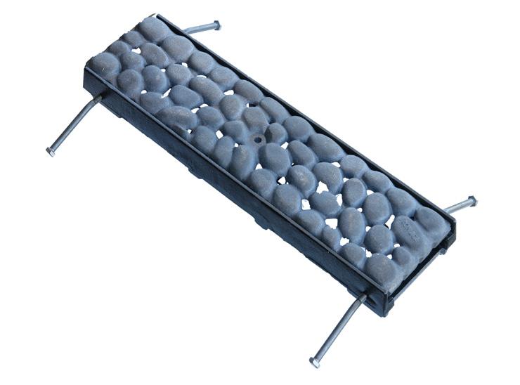 25 uctile Iron Frame and 2509G Smooth Stones Overlay Rails Overlay Rails are made of galvanized steel,
