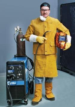 Body protection Personal protective equipment required when welding