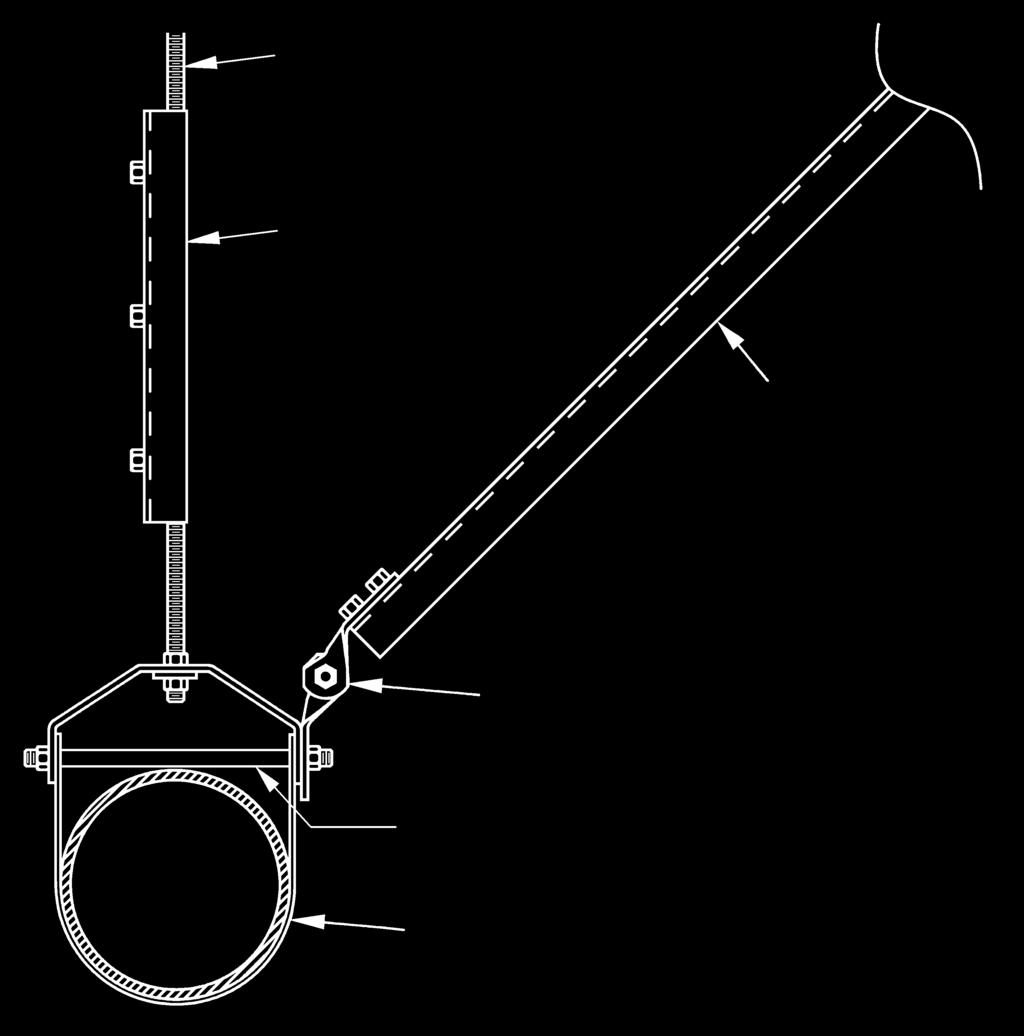 CLEVIS HANGER TRANSVERSE BRACING (Figure 7) SINGLE PIPE BRACING - COPPER TUBING ATR All Threaded Rod (See Page 57 for minimum diameter) Rod Stiffener (See Pages 57 & 58) 1 1 (Min.