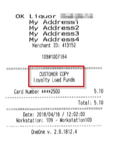 *It is important to note that should a cashier be requested to reprint the slip, only the original slip will reprint excluding the customer and merchant copies as issued by the loyalty provider, as
