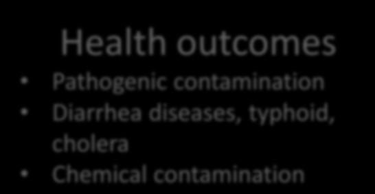 Pathogenic contamination Diarrhea