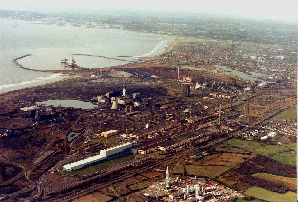 Port Talbot Harbour Stockyards Sinter Plant Blast Furnaces