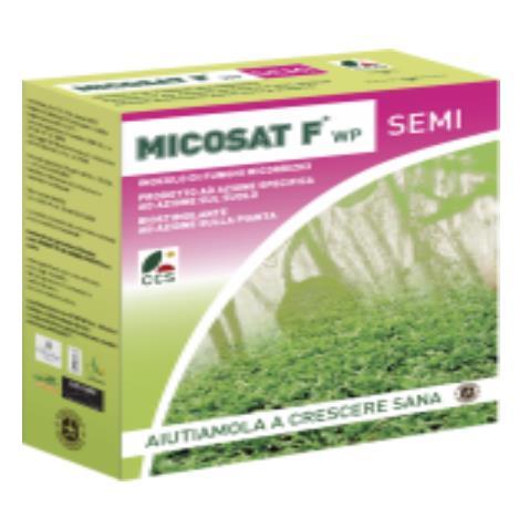 In addition Micosat F Seeds WP is also a highly concentrated inoculum of mycorrhizae, fungi and bacteria, which stimulates the growth of the roots and the uptake of nutrients and trace elements.