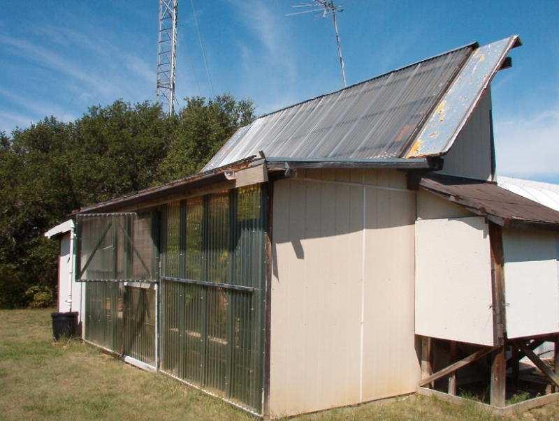 The solar greenhouse.
