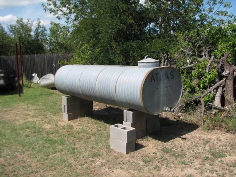 500 gallons of water storage