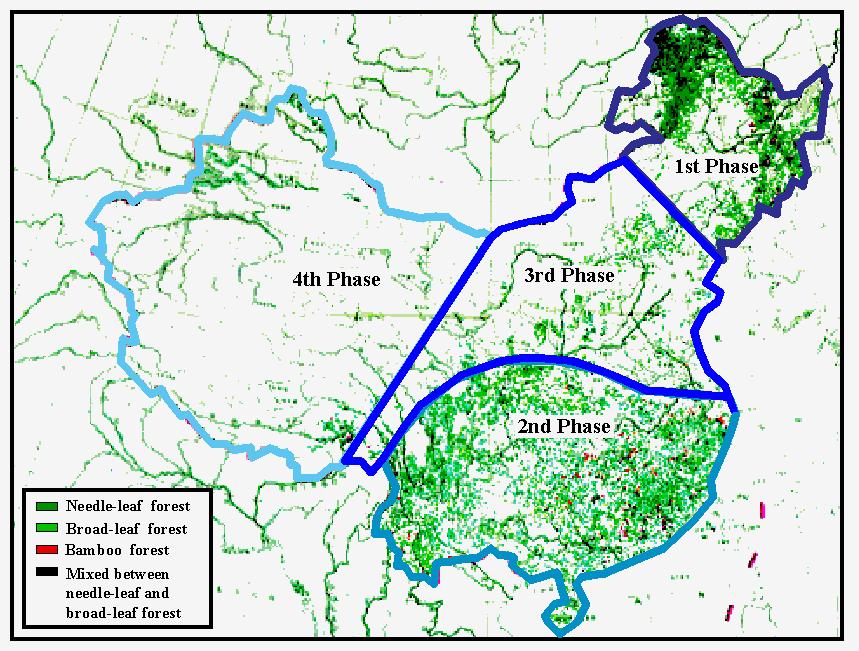 China s forests, and the four phases of the forest mapping project currently conducted by Dr.