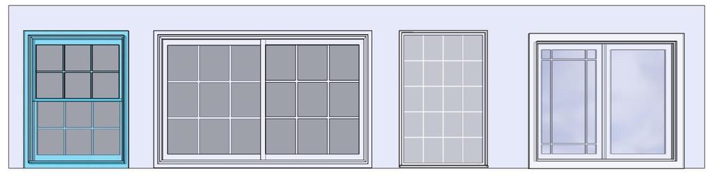 QUANTAPANEL IGS Typical Window Configuration A B C D Double Hung Prime Window Horizontal Slider Prime Window Fixed Picture Window Casement Prime Window APPLICATION UNIT DESIGNATION REF DOC