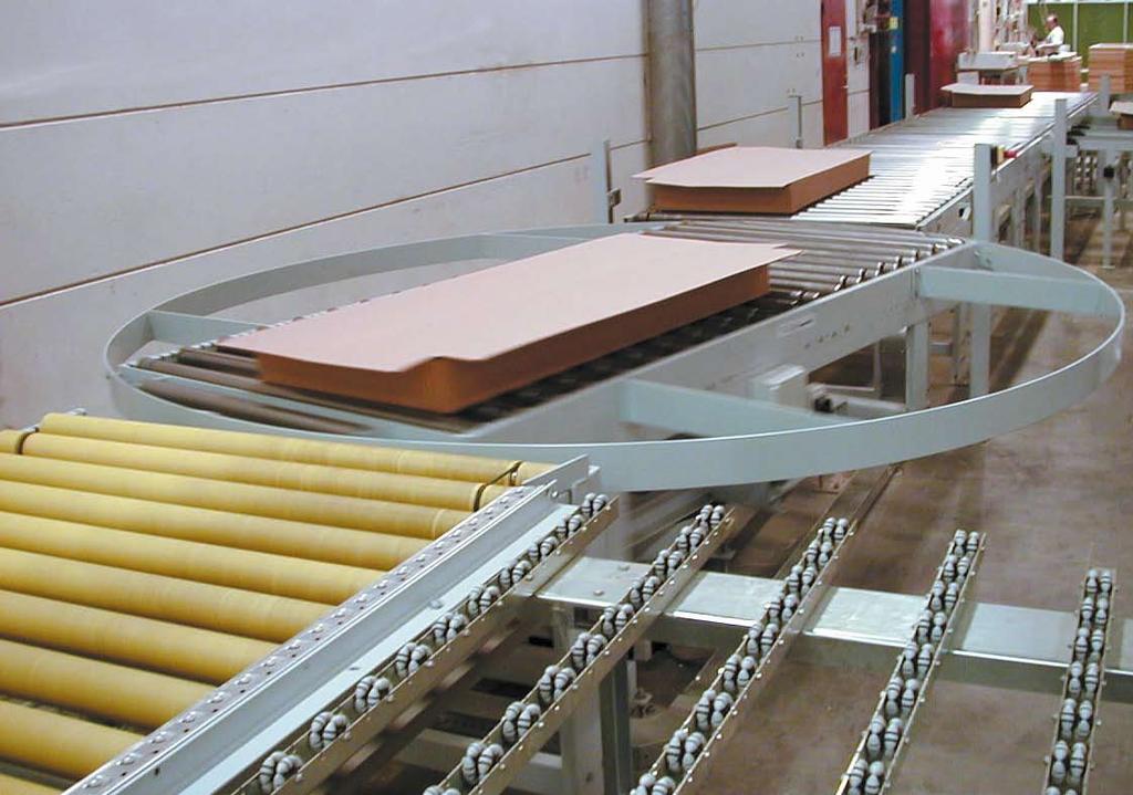 The Q67 driven conveyor system is comprised of several components including roller conveyors with cord-driven steel